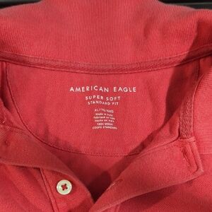 American Eagle Outfitters Red Short Sleeve Shirt